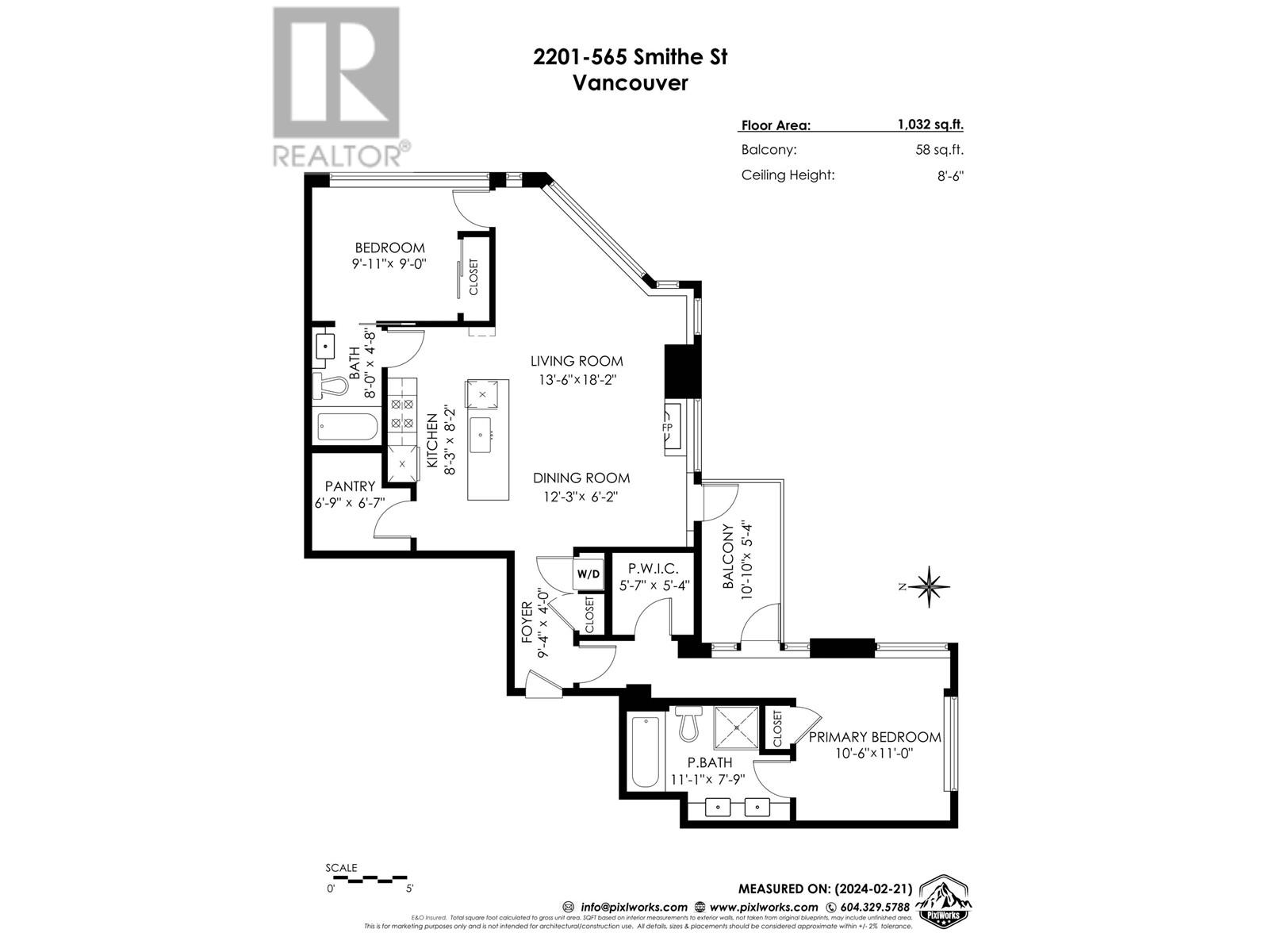 2201 565 Smithe Street, Vancouver, British Columbia  V6B 0E4 - Photo 2 - R2853857
