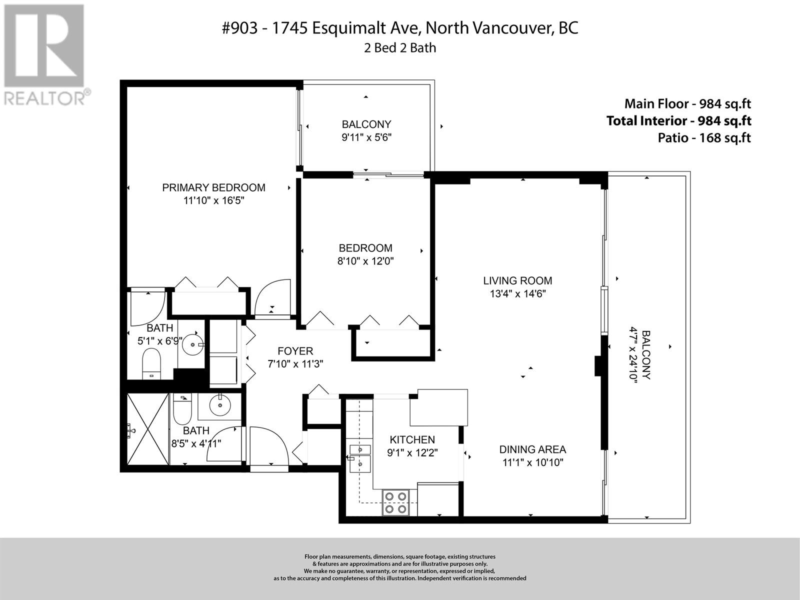 903 1745 Esquimalt Avenue, West Vancouver, British Columbia  V7V 1R7 - Photo 40 - R2854500