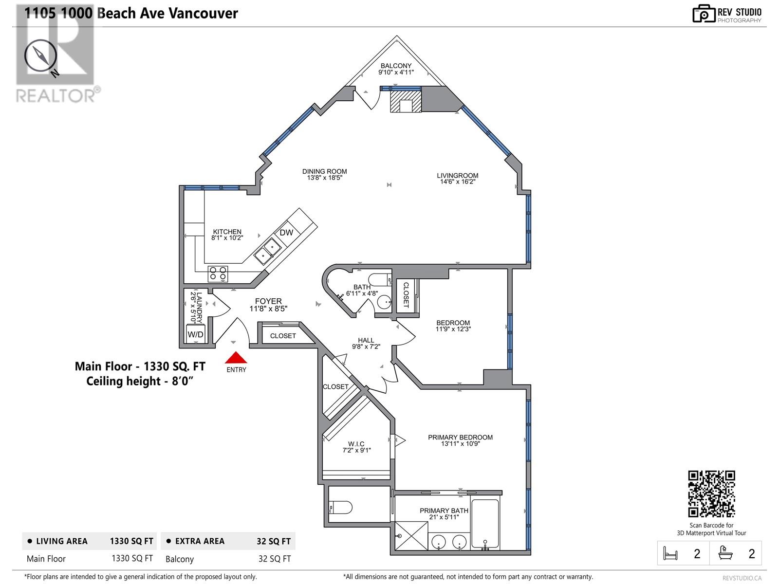 1105 1000 Beach Avenue, Vancouver, British Columbia  V6E 4M2 - Photo 20 - R2859465