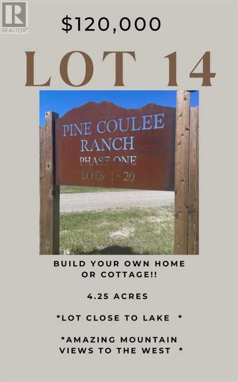 Lot 14 Pine Coulee Ranch, M.d. Of, Alberta  T0L 0Z0 - Photo 1 - A2116680