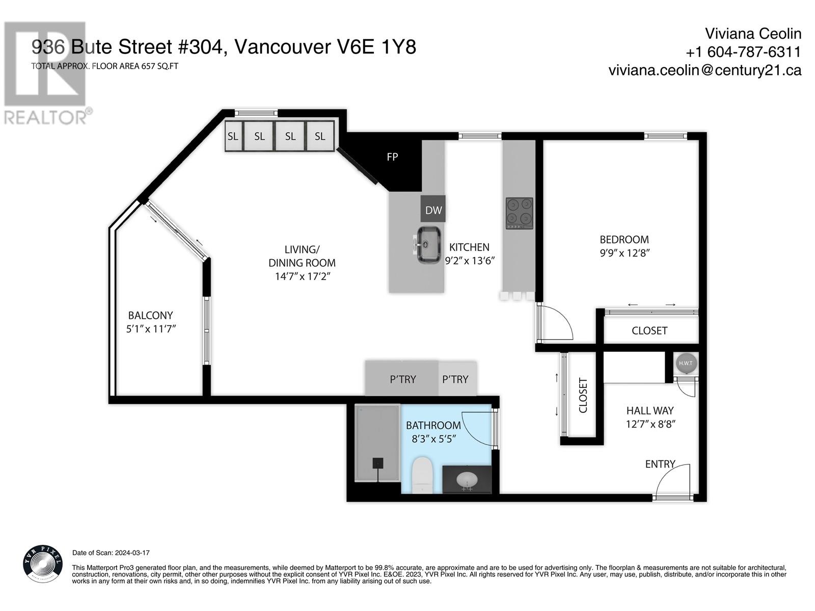 304 936 Bute Street, Vancouver, British Columbia  V6E 1Y8 - Photo 29 - R2864014