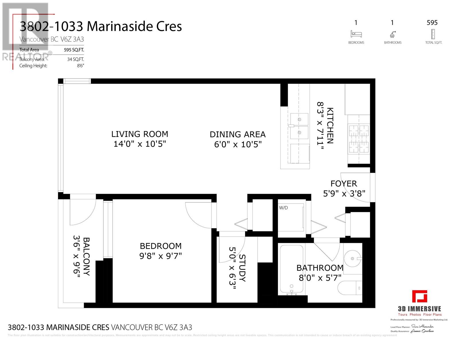 3802 1033 Marinaside Crescent, Vancouver, British Columbia  V6Z 3A3 - Photo 20 - R2865601