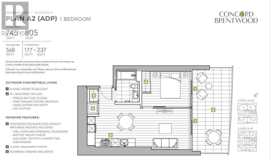 605 4880 Lougheed Highway, Burnaby, British Columbia  V5C 0N1 - Photo 2 - R2865875