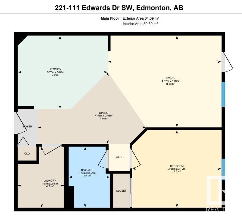 #221 111 Edwards Dr Sw, Edmonton, Alberta  T6X 0C4 - Photo 2 - E4380123