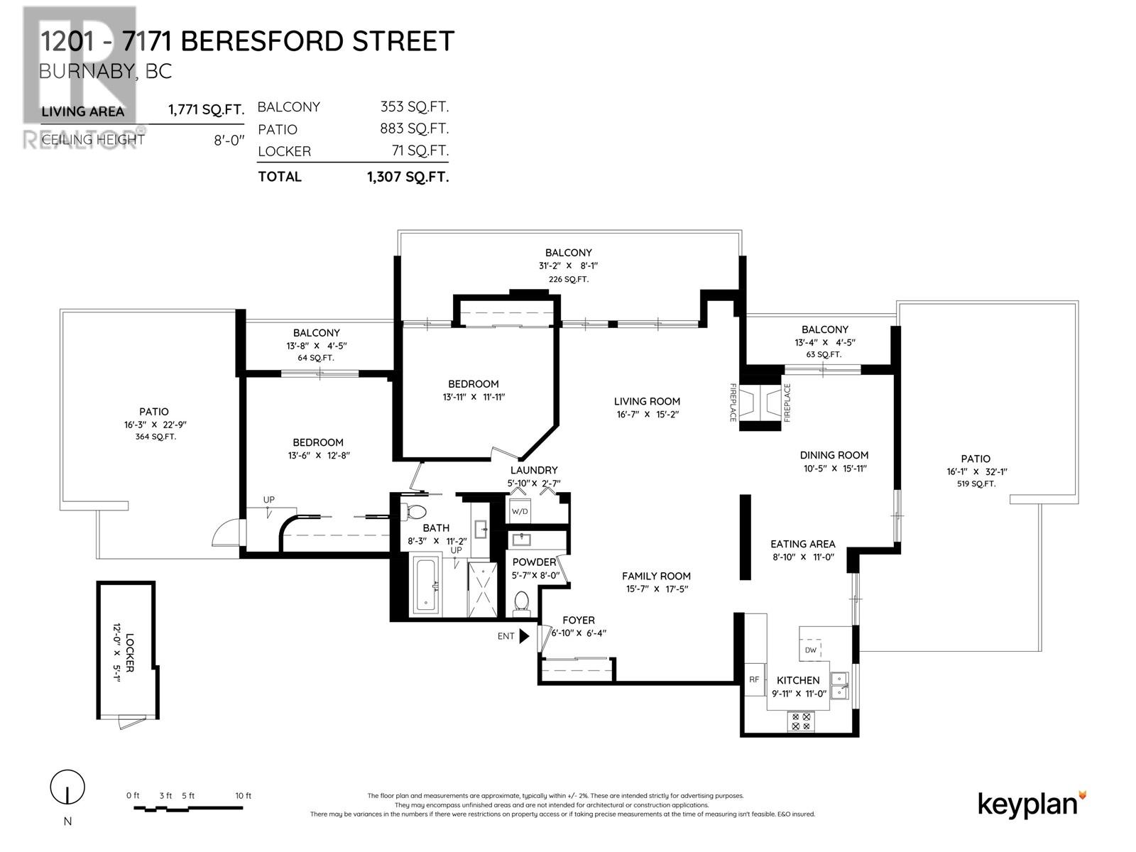 1201 7171 Beresford Street, Burnaby, British Columbia  V5E 3Z8 - Photo 5 - R2866852