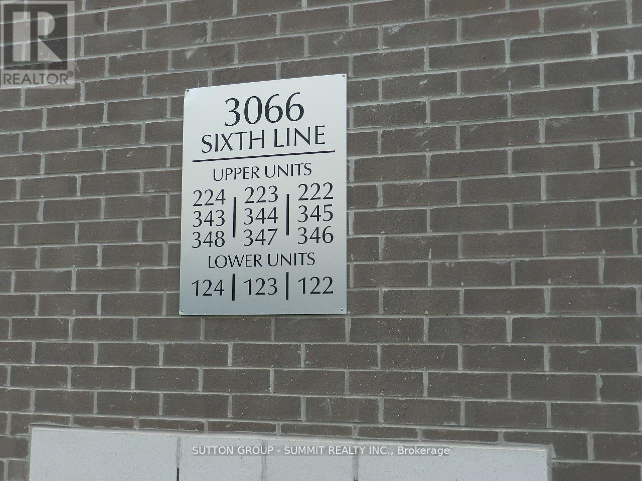 #344 -3066 SIXTH LINE, oakville, Ontario