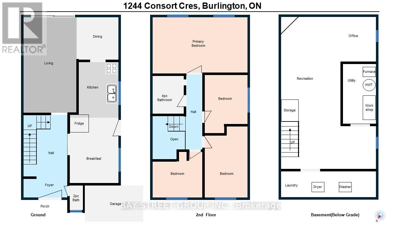 1244 Consort Crescent, Burlington, 4 Bedrooms Bedrooms, ,2 BathroomsBathrooms,Single Family,For Rent,Consort,W8228822