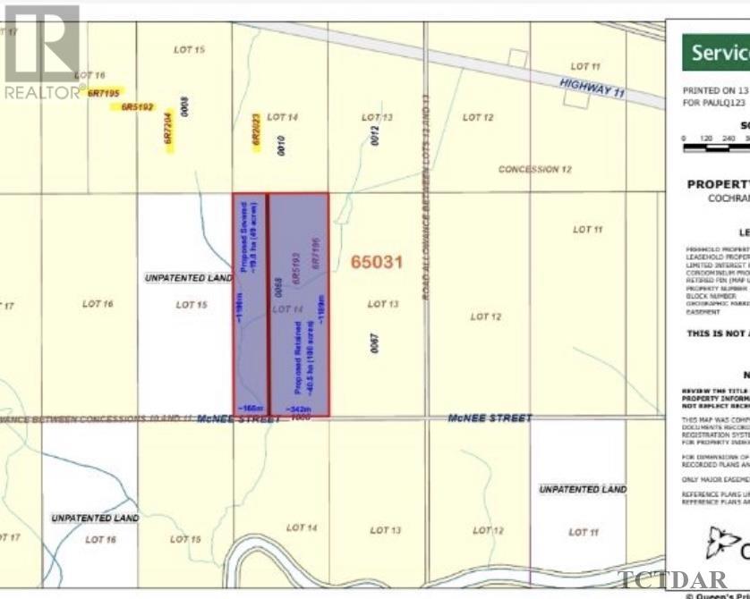 Part Lot 14 Con 11 Way Twp, Hearst, Ontario  P0L 1N0 - Photo 1 - TM240696