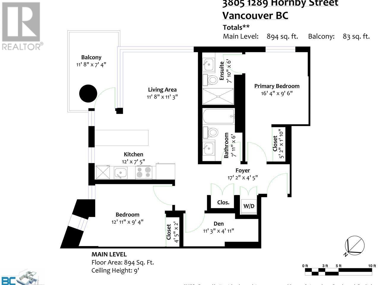 3805 1289 Hornby Street, Vancouver, British Columbia  V6Z 0G7 - Photo 32 - R2870544