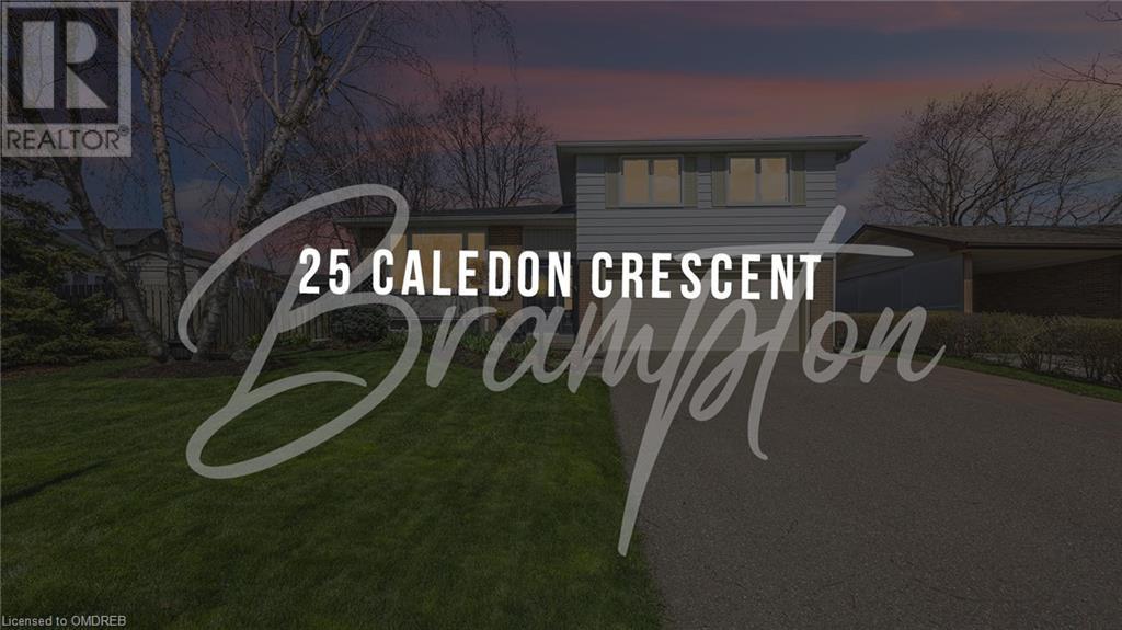 25 CALEDON Crescent, brampton, Ontario