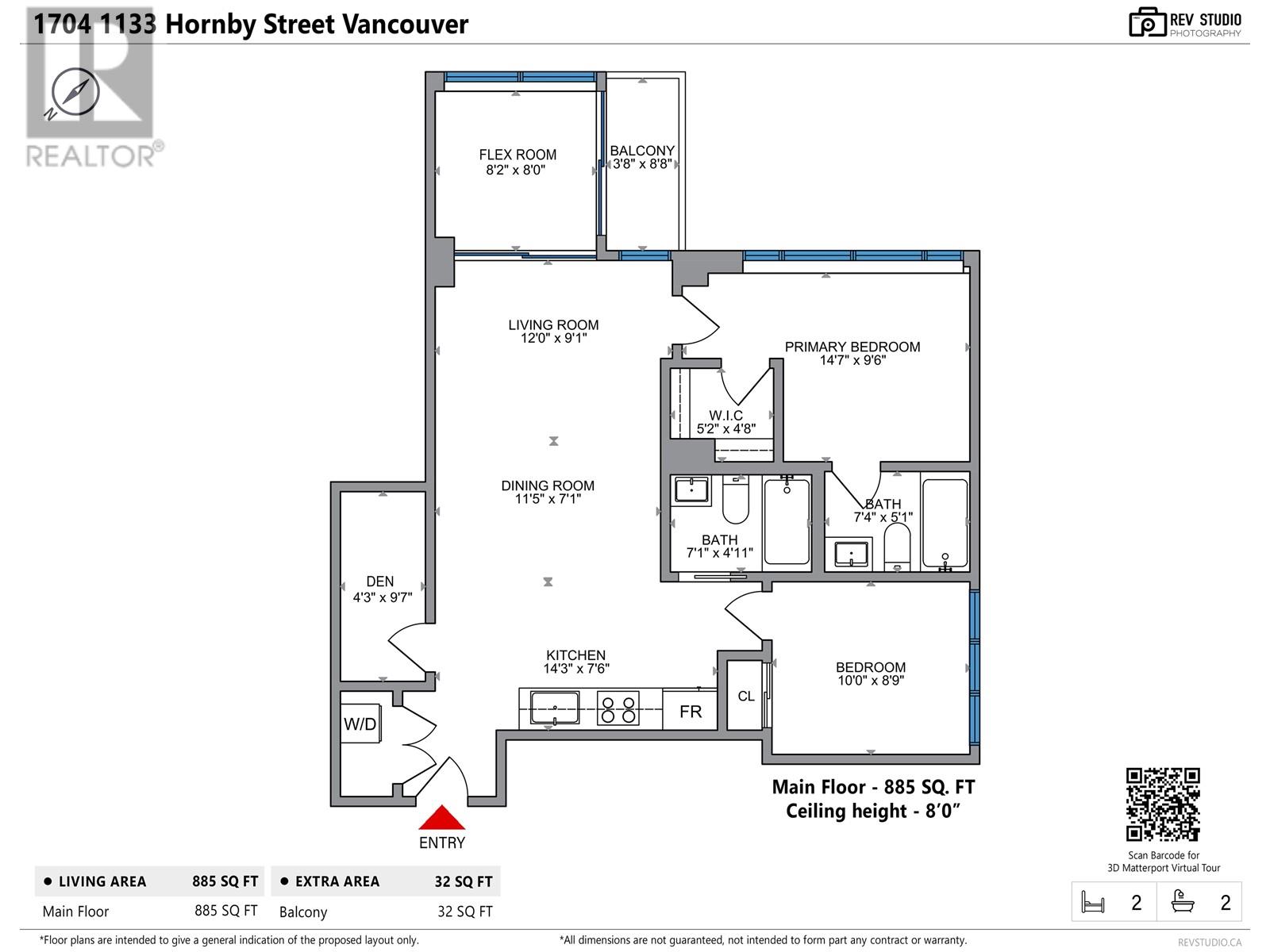 1704 1133 Hornby Street, Vancouver, British Columbia  V6Z 1W1 - Photo 20 - R2871687