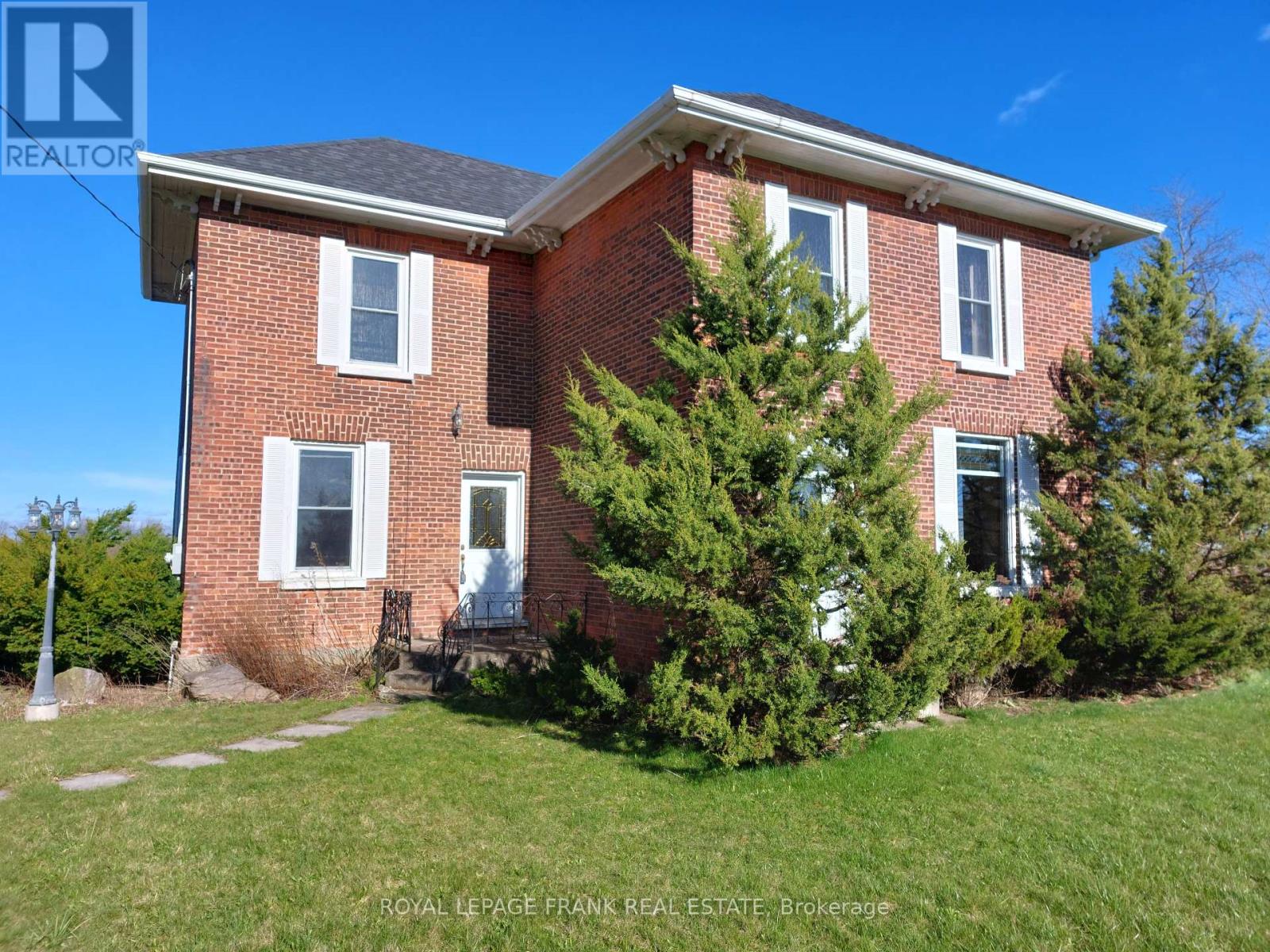 Century brick farmhouse on approx. 94.5 acres, on two road frontages (Old Scugog & Conc. 7). 35'x54, implement barn attached double garage with loft and access to house, w/o to deck. Home and Property being Sold in where is condition no representations or warranties. **EXTRAS** Updated: Most Windows, Shingles (except for roof on the north side of the garage), Eves, Vinyl Siding (id:48254)
