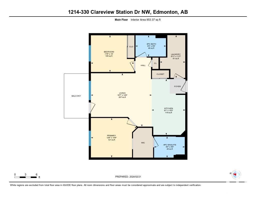 #1214 330 Clareview Station Dr Nw, Edmonton, Alberta  T5Y 0E6 - Photo 20 - E4386008