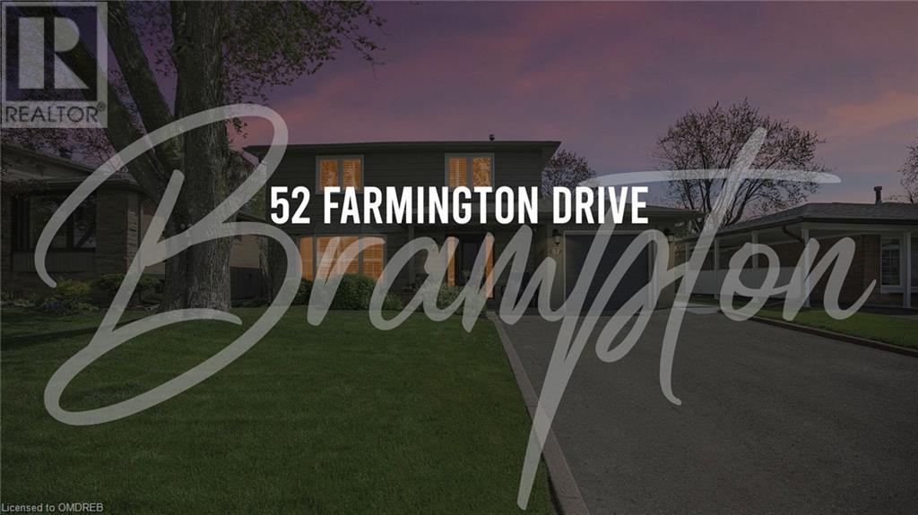52 FARMINGTON Drive, brampton, Ontario