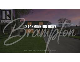 52 FARMINGTON DRIVE, brampton, Ontario