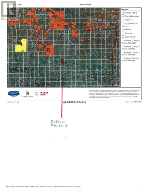 NW-9-58-11-W5, rural woodlands county, Alberta