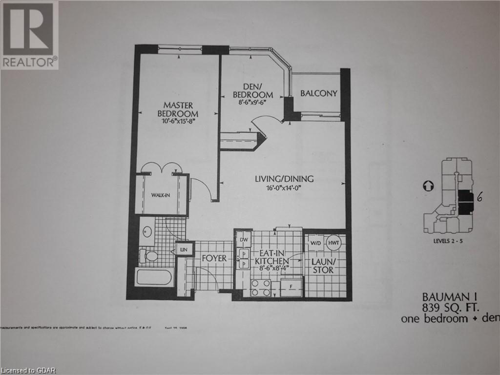 20 St George Street Unit# 506, Kitchener, Ontario  N2G 2S7 - Photo 3 - 40598543