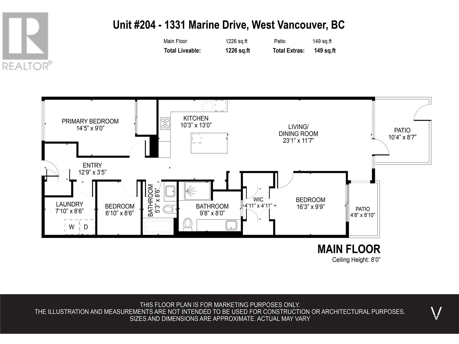 204 1331 Marine Drive, West Vancouver, British Columbia  V7T 1B6 - Photo 4 - R2911808