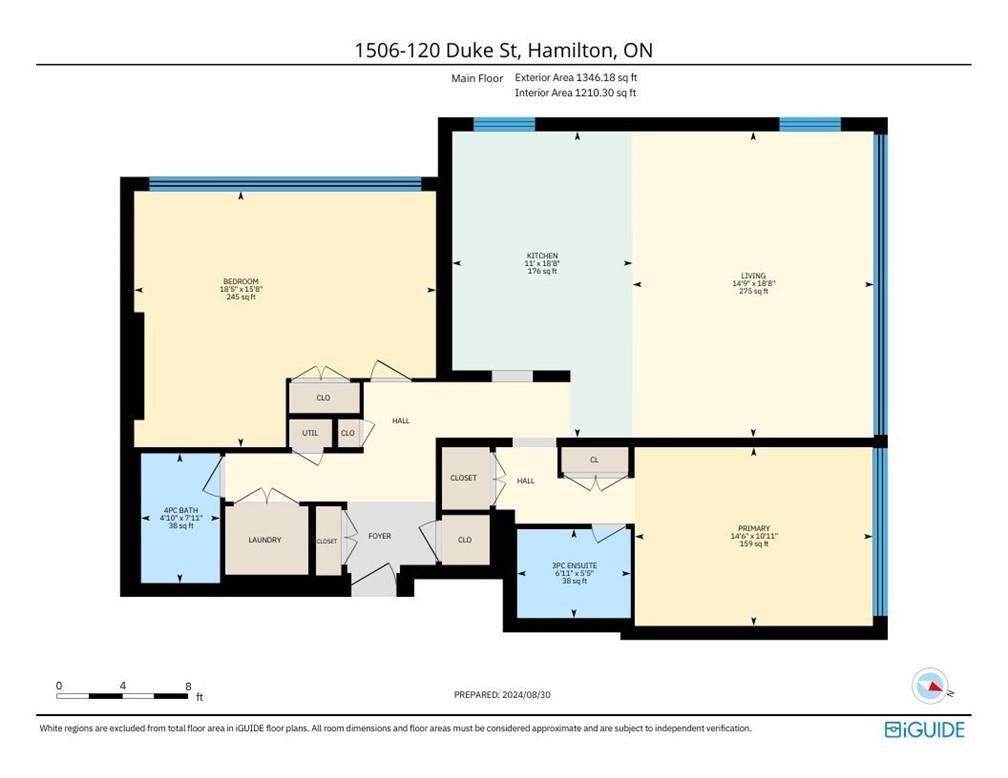 120 Duke Street, Unit #1506, Hamilton, Ontario  L8P 4T1 - Photo 6 - H4203356