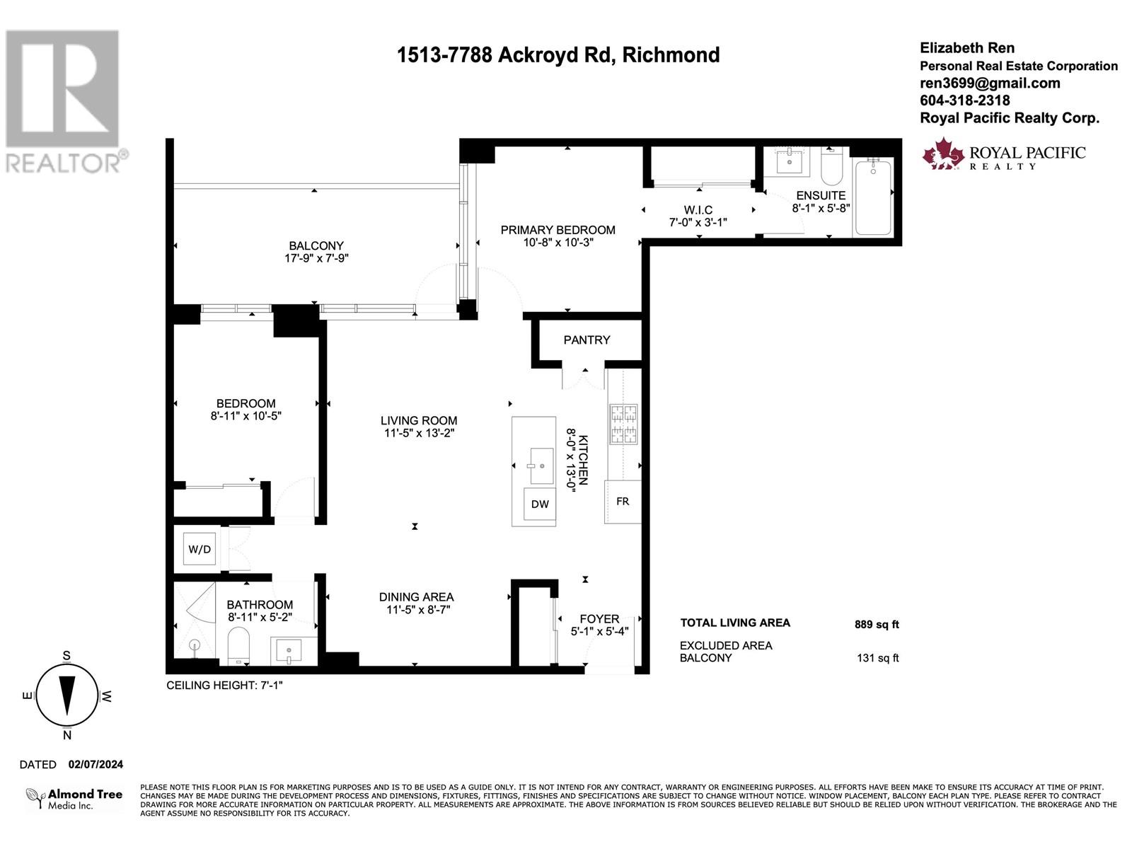 Listing Picture 11 of 19 : 1513 7788 ACKROYD ROAD, Richmond / 烈治文 - 魯藝地產 Yvonne Lu Group - MLS Medallion Club Member