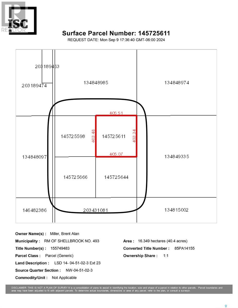 Miller Land, shellbrook rm no. 493, Saskatchewan