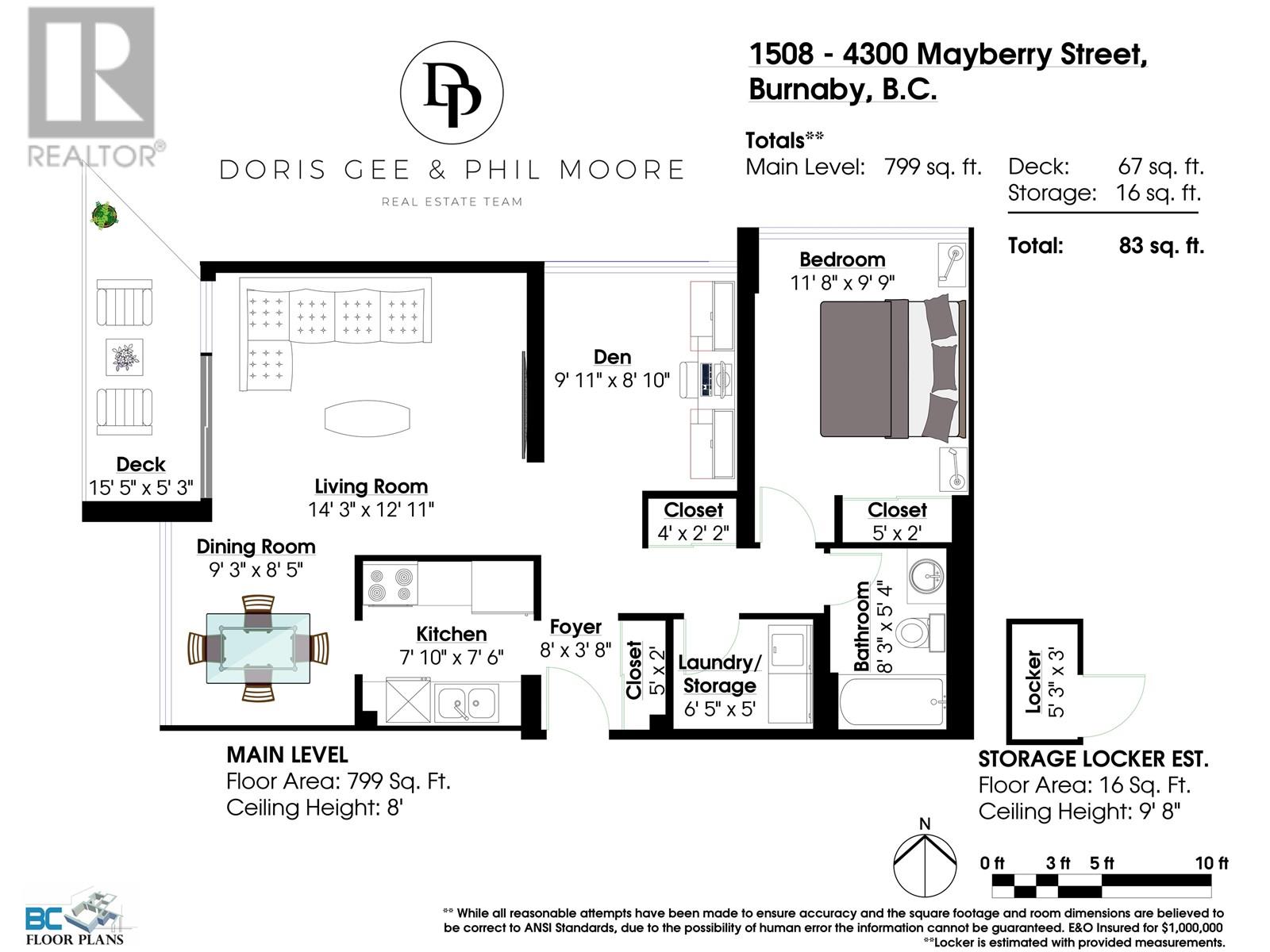 1508 4300 Mayberry Street, Burnaby, British Columbia  V5H 4A4 - Photo 8 - R2930159