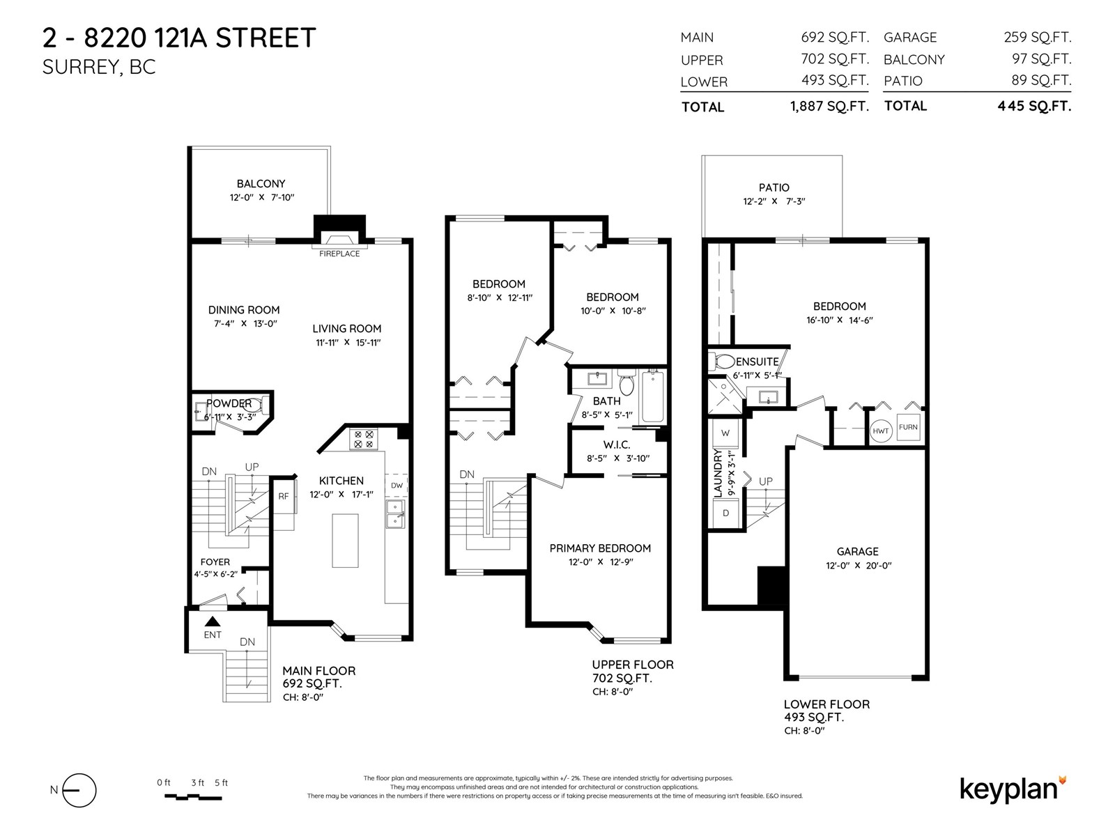 2 8220 121a Street, Surrey, British Columbia  V3W 0G3 - Photo 3 - R2924871