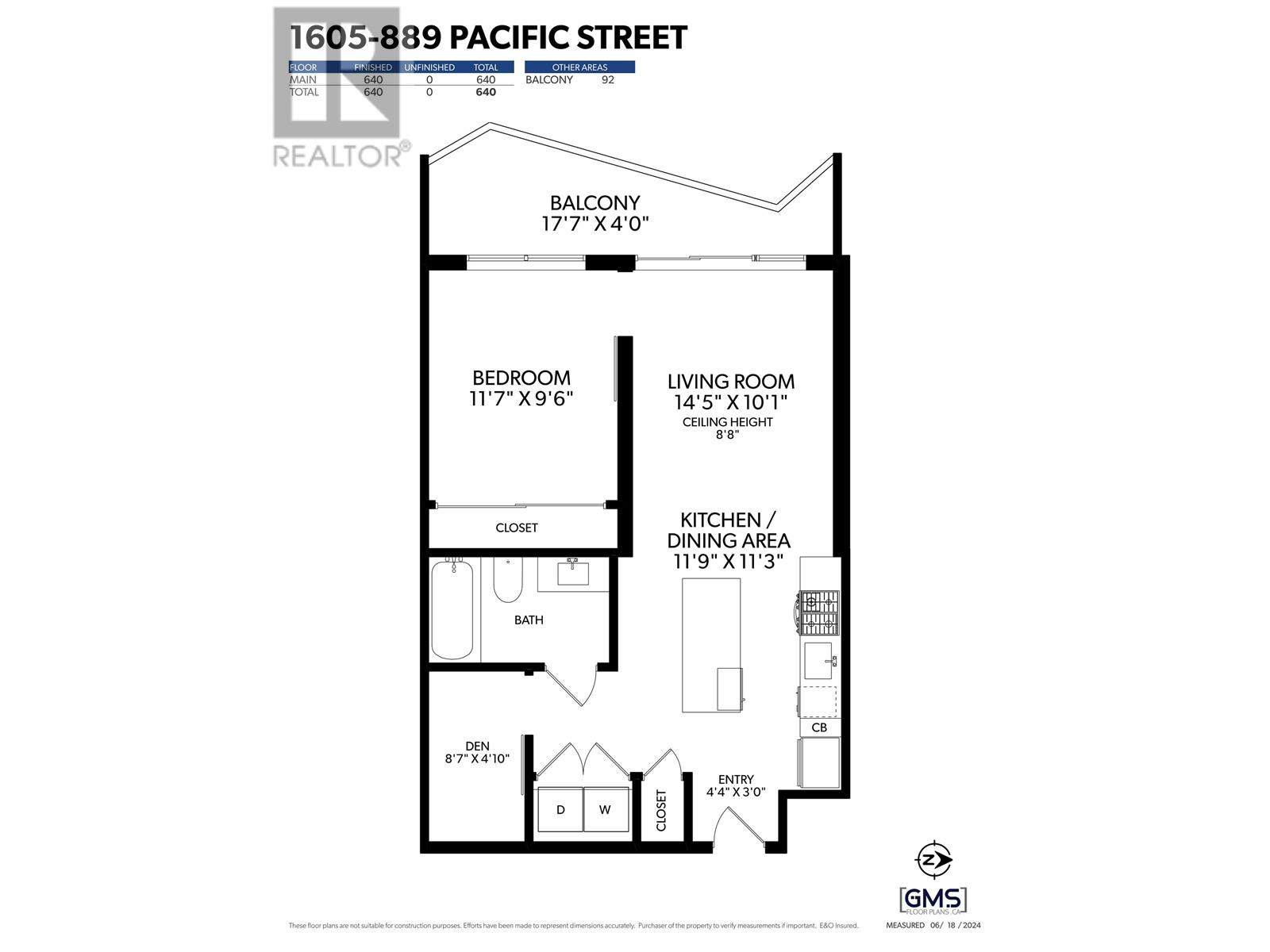 1605 889 Pacific Street, Vancouver, British Columbia  V6Z 1C3 - Photo 19 - R2930518