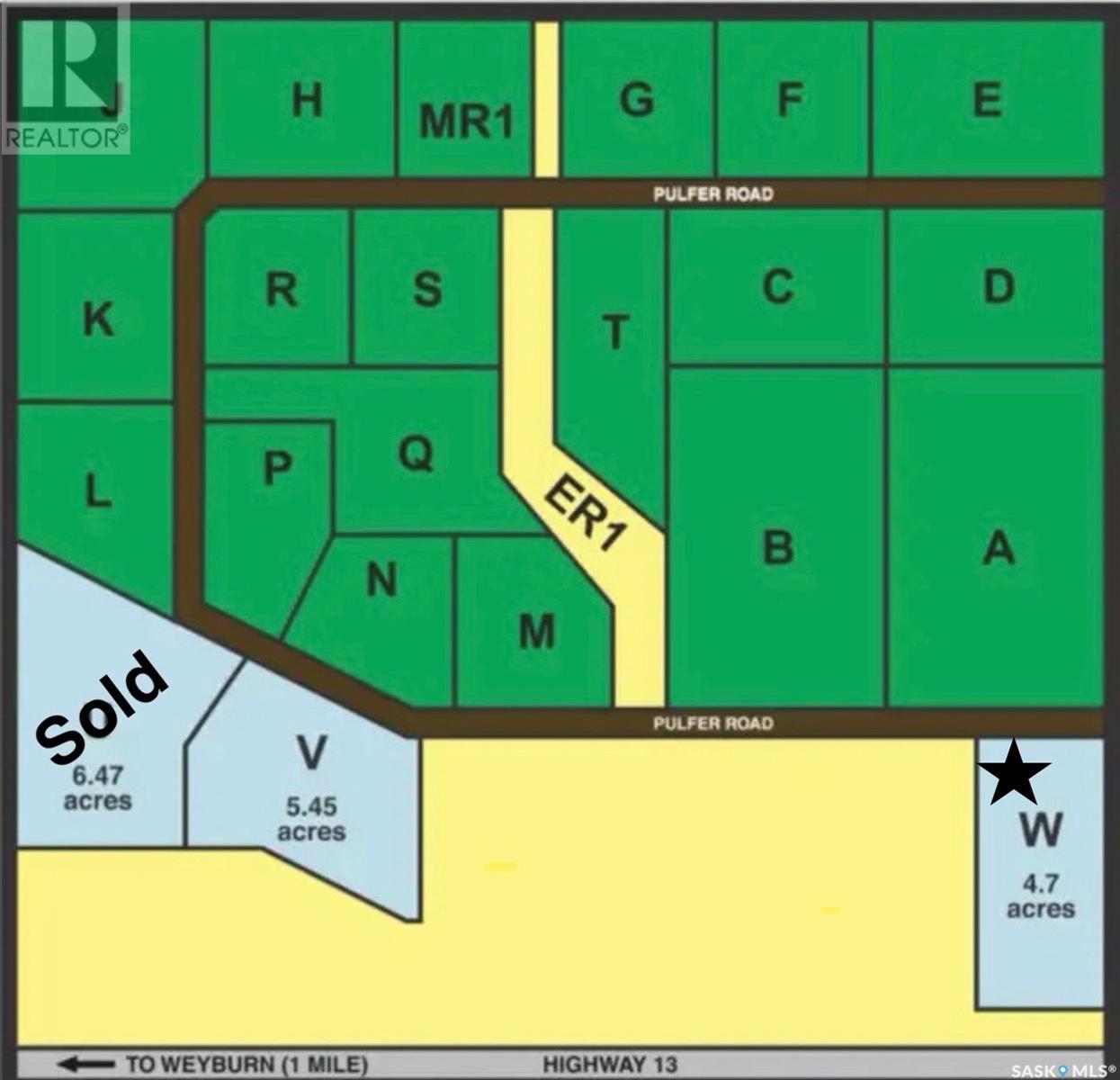 Summerview Estates Lot W, Weyburn Rm No. 67, Saskatchewan  S4H 2K1 - Photo 1 - SK985127