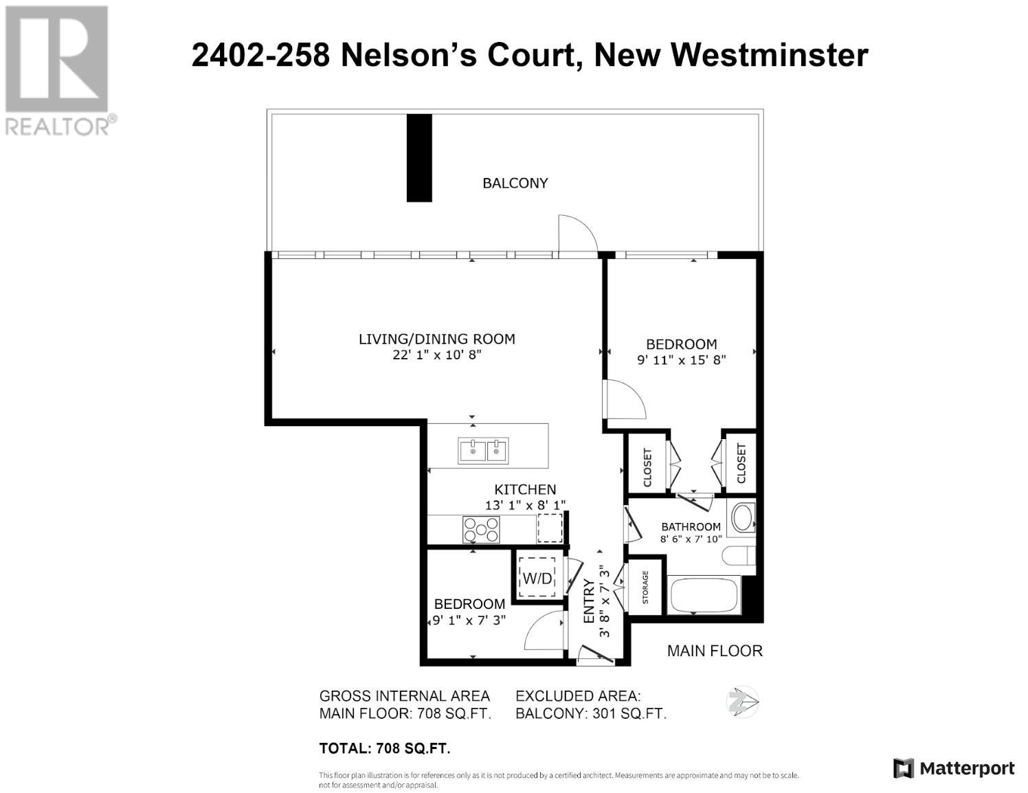 2402 258 Nelson's Court, New Westminster, British Columbia  V3L 0J9 - Photo 3 - R2928930
