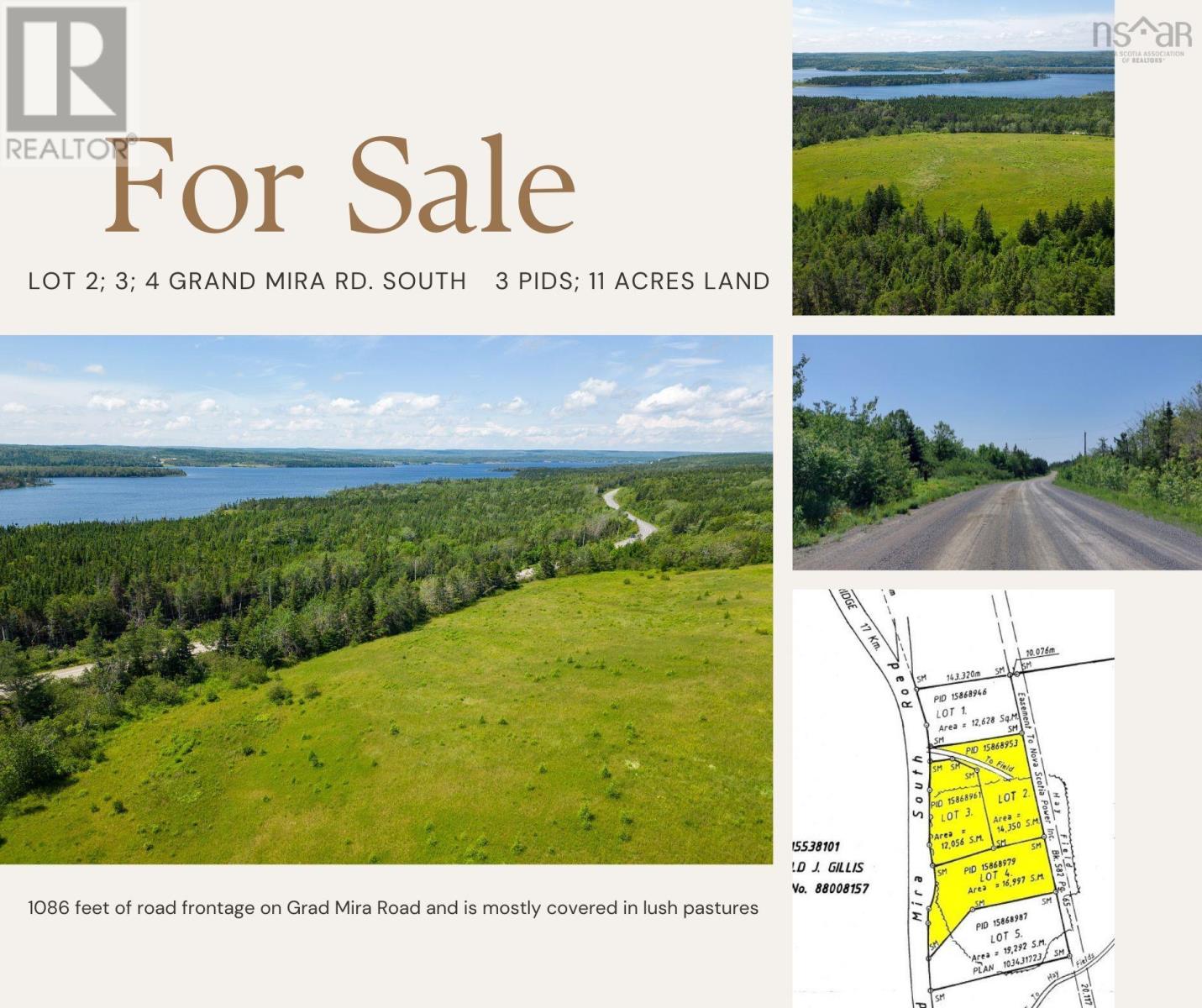 Lot 2 3 4 Grand Mira Rd., Grand Mira South, Nova Scotia  B1K 1H2 - Photo 2 - 202424014