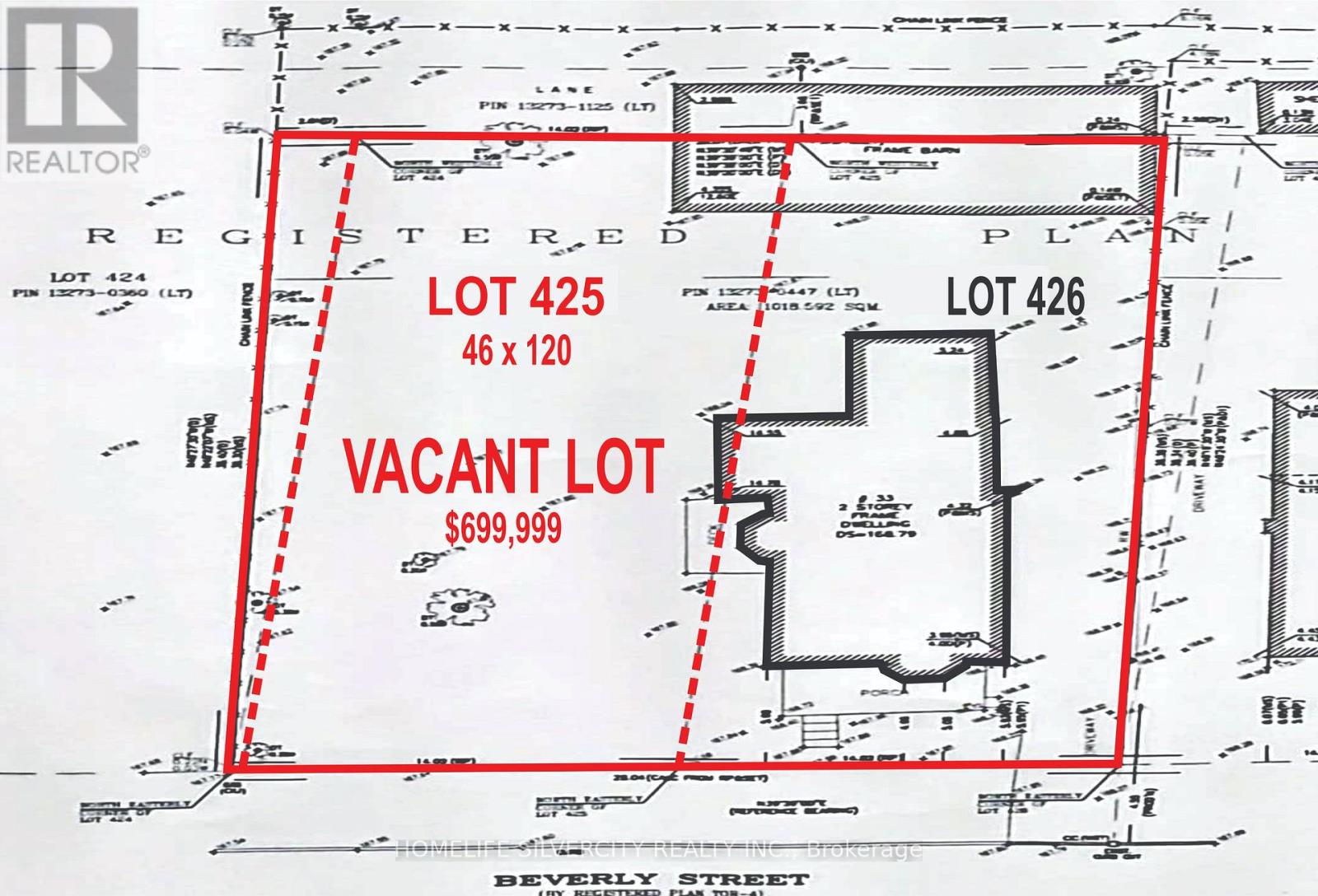 Lot 425 33 Beverley Street, Mississauga (Malton), Ontario  L4T 1E9 - Photo 1 - W9394277