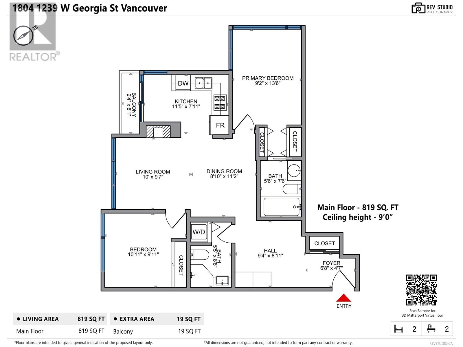 1804 1239 W Georgia Street, Vancouver, British Columbia  V6E 4R8 - Photo 34 - R2936721