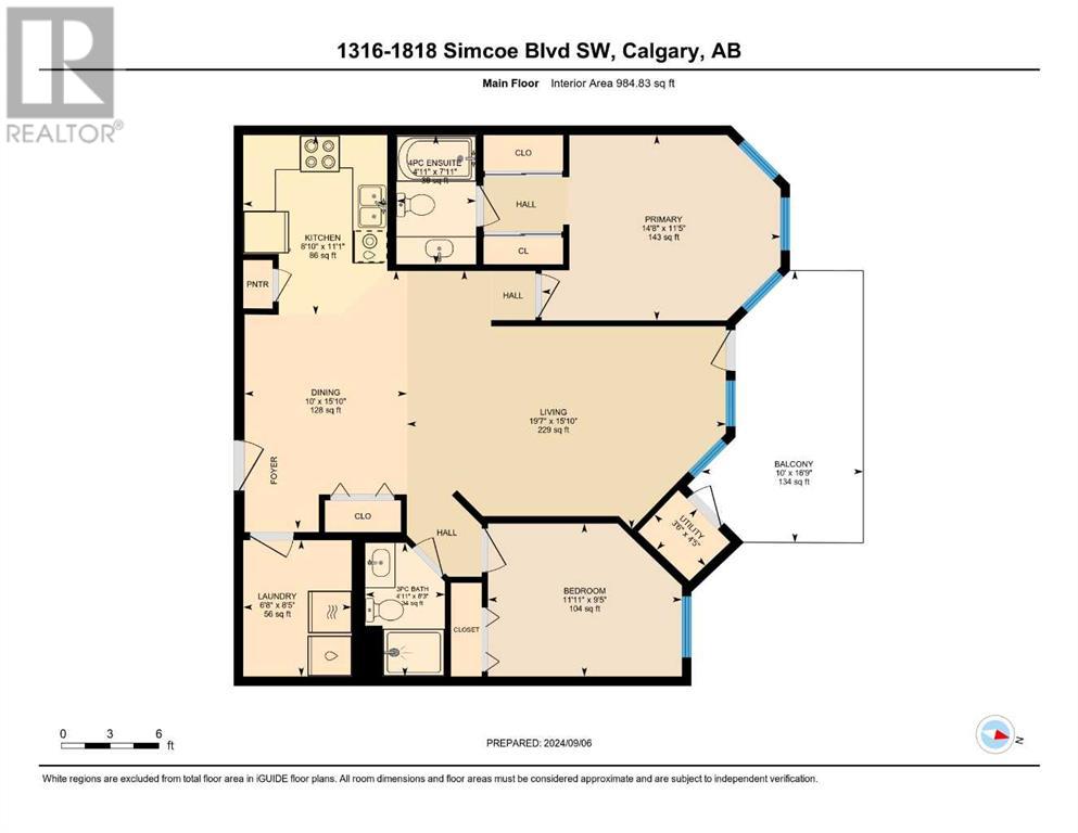 1316, 1818 Simcoe Boulevard Sw, Calgary, Alberta  T3H 3L9 - Photo 2 - A2163347