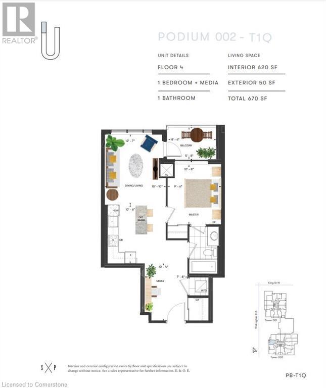 15 Wellington Street Unit# 411, Kitchener, Ontario  N2G 0E3 - Photo 4 - 40665079