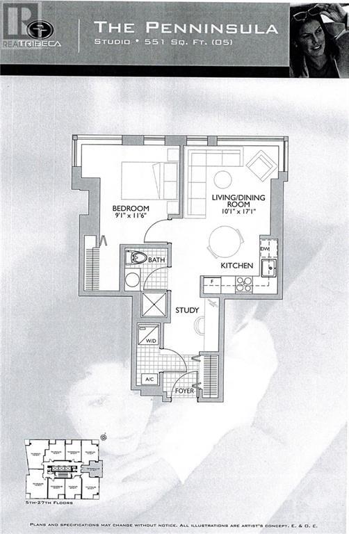 179 Metcalfe Street Unit#505, Ottawa, Ontario  K2P 0W1 - Photo 2 - 1417690