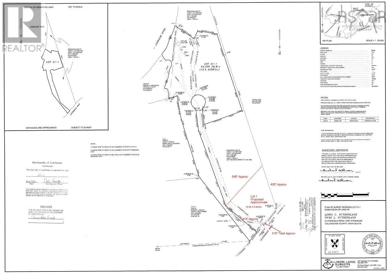 Lot 1 Cloverdale Road, East Stewiacke, Nova Scotia  B0N 2J0 - Photo 1 - 202424373