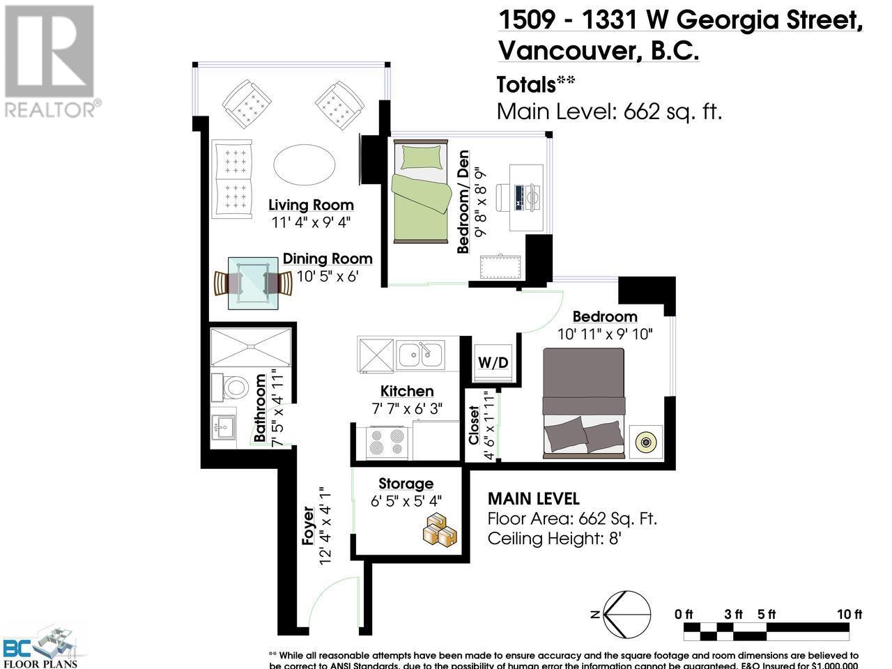 1509 1331 W Georgia Street, Vancouver, British Columbia  V6E 4P1 - Photo 20 - R2946579