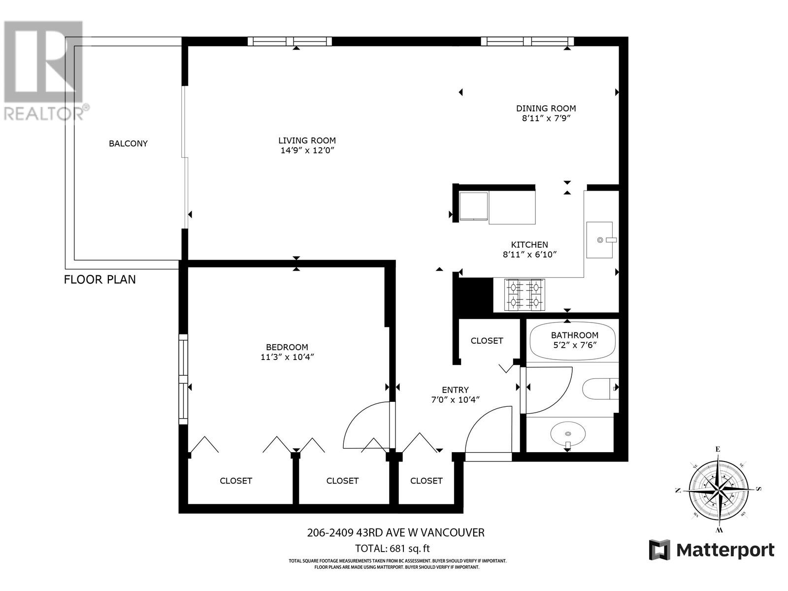 Listing Picture 9 of 31 : 206 2409 W 43RD AVENUE, Vancouver / 溫哥華 - 魯藝地產 Yvonne Lu Group - MLS Medallion Club Member
