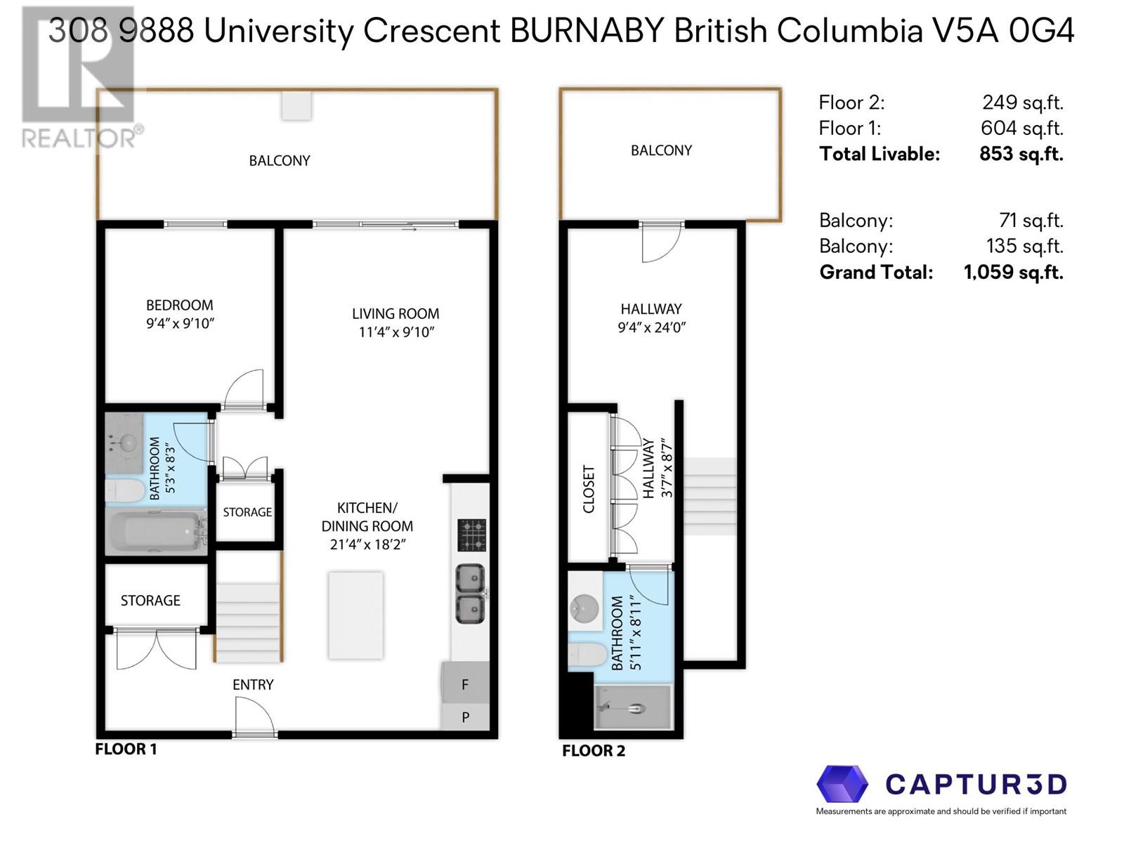 308 9888 University Crescent, Burnaby, British Columbia V5A 0G4 - Photo 5 - R2936025