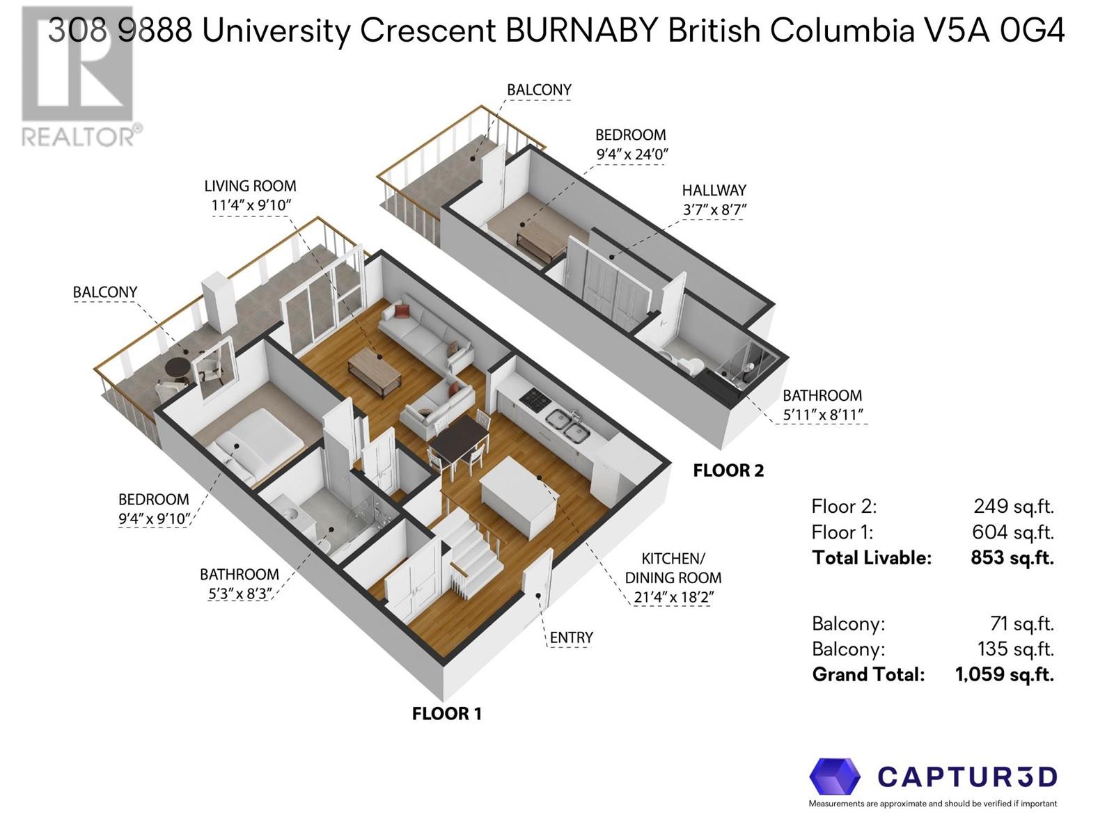 308 9888 University Crescent, Burnaby, British Columbia V5A 0G4 - Photo 4 - R2936025