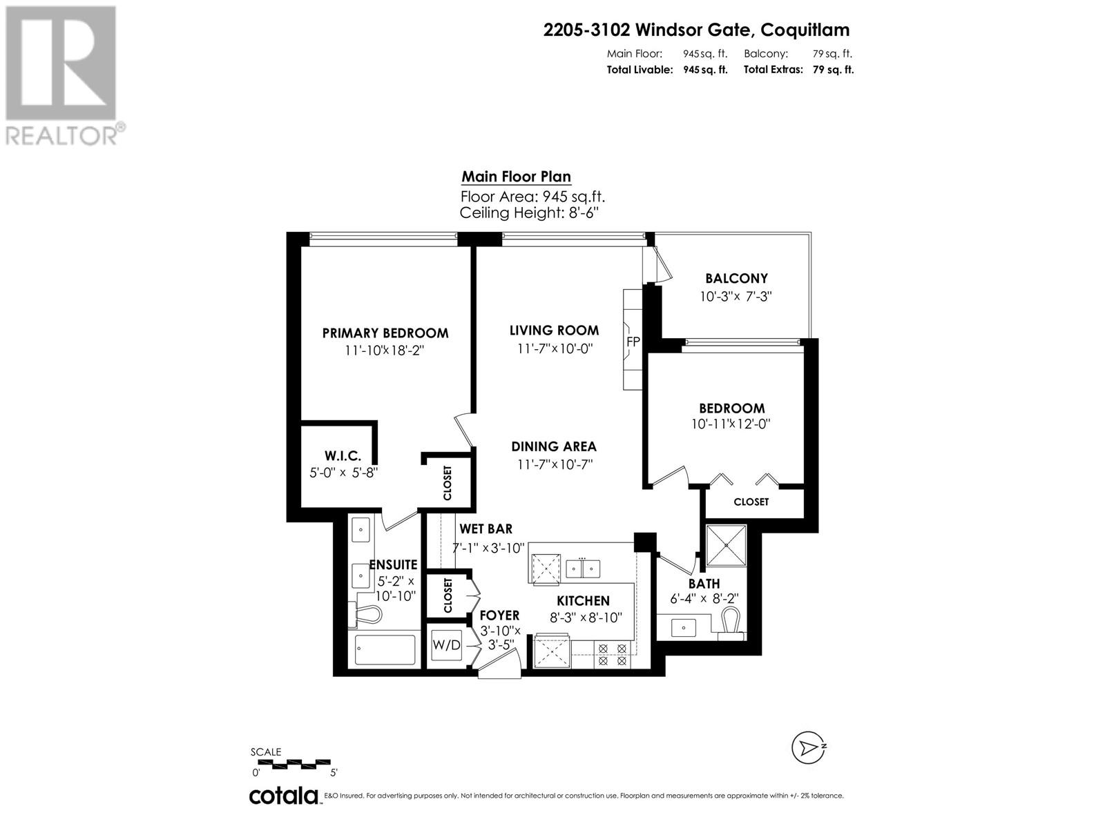 2205 3102 Windsor Gate, Coquitlam, British Columbia  V3B 0J3 - Photo 2 - R2949251