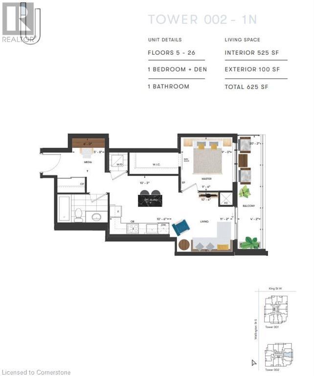 15 Wellington Street S Unit# 1904, Kitchener, Ontario  N2G 0E4 - Photo 5 - 40684919