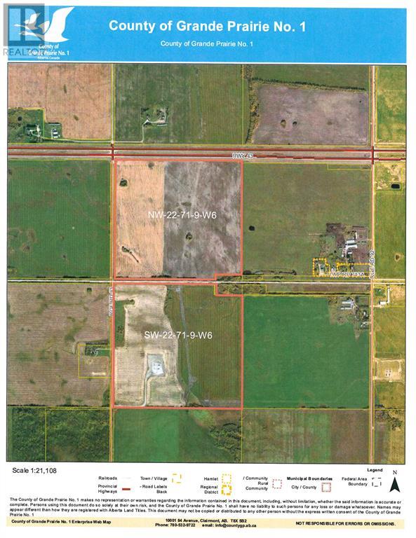 Property at W 1/2 22-71-9-W6 43 Highway image