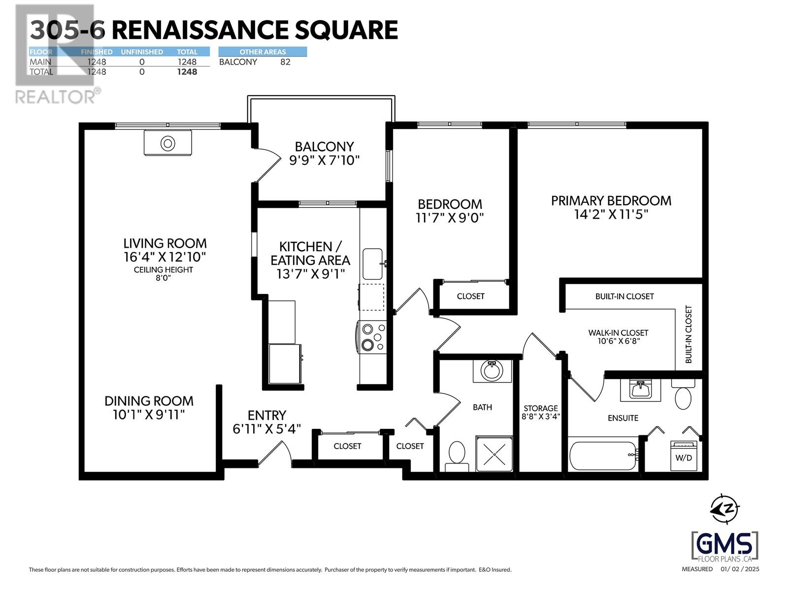 305 6 Renaissance Square, New Westminster, British Columbia  V3M 6N8 - Photo 33 - R2952317