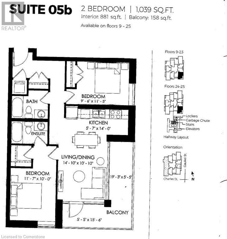 60 Charles Street W Unit# 1305, Kitchener, Ontario  N2G 0C9 - Photo 2 - 40687855