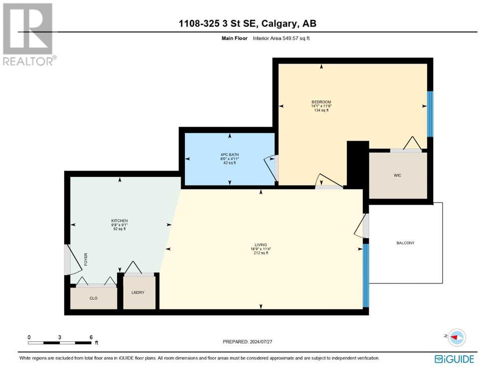 1108, 325 3 Street Se, Calgary, Alberta  T2G 0T9 - Photo 23 - A2185804