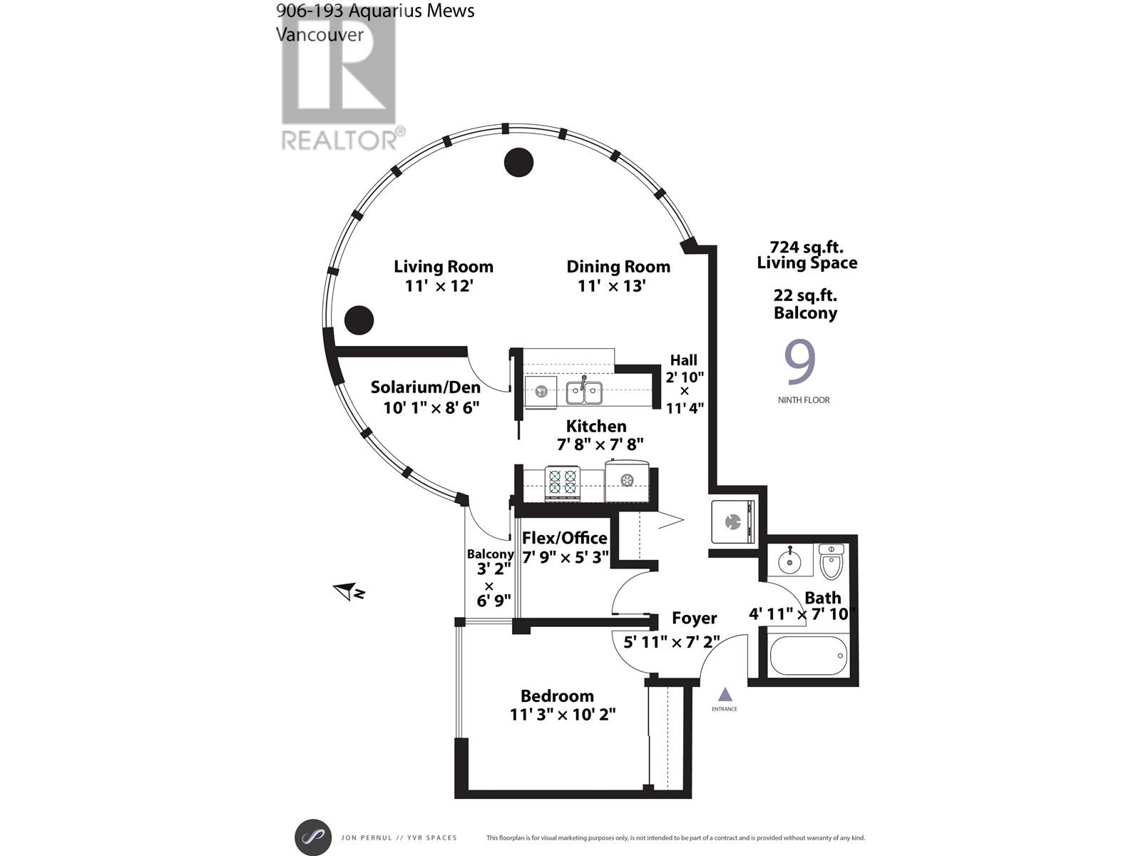 906 193 Aquarius Mews, Vancouver, British Columbia  V6Z 2Z2 - Photo 23 - R2919538