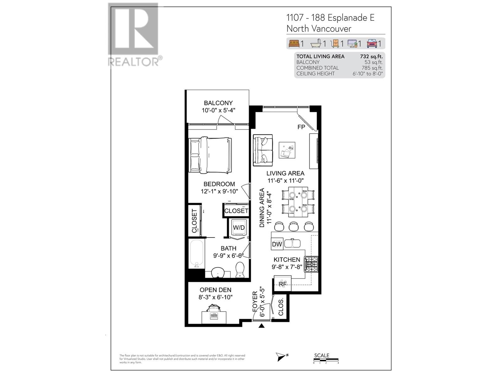 1107 188 E Esplanade, North Vancouver, British Columbia  V7L 4Y1 - Photo 16 - R2958454