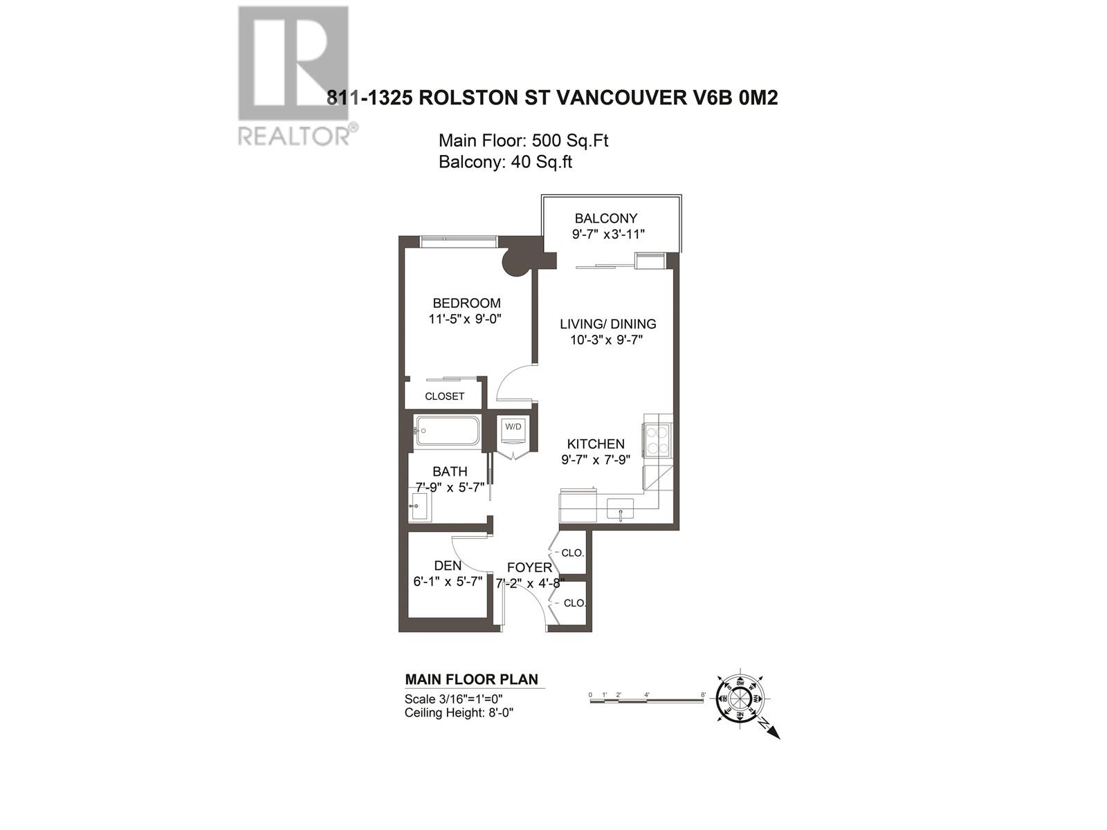 811 1325 Rolston Street, Vancouver, British Columbia  V6B 0M2 - Photo 22 - R2950320